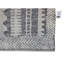 Tapis géométrique ivoire / gris foncé en laine noué à la main 8 pi 9 po x 12 pi Geometric