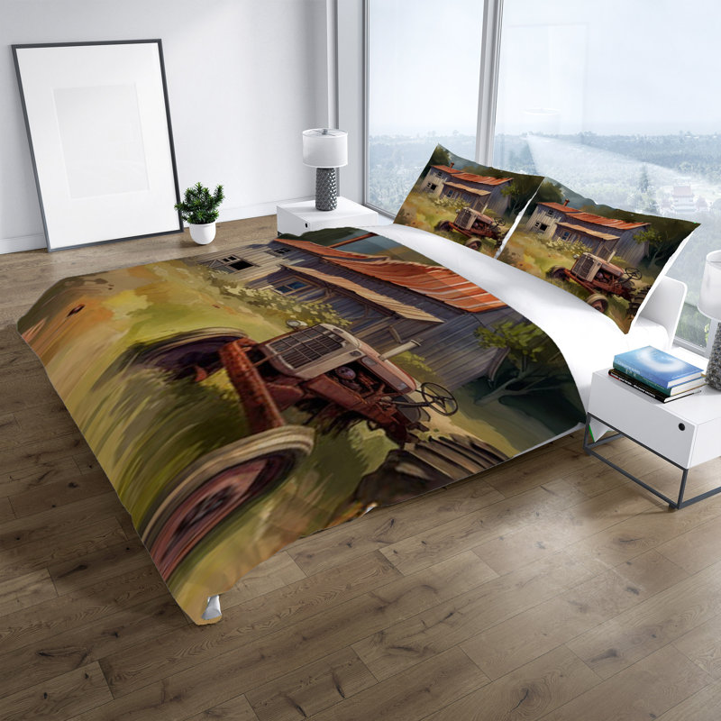 Abstract Duvet Cover, King Duvet Cover + 2 King Shams