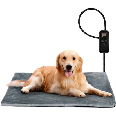 Coussin chauffant pour chien et chat avec housse amovible