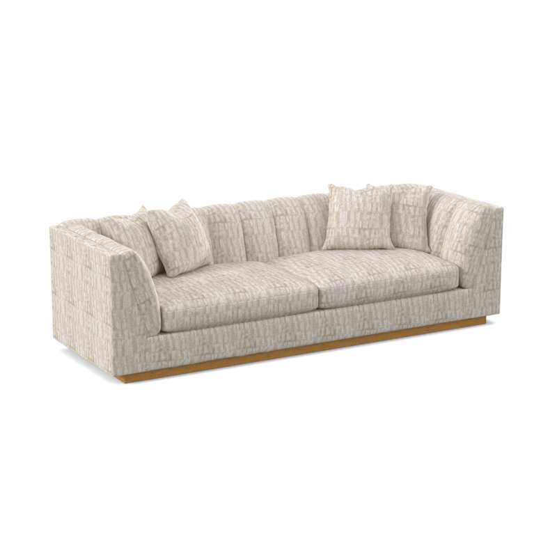 Dapper Sofa, Amber, White Caps Fog Viscose