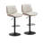 Modern Swivel 26”H Barstool, Adjustable Height Counter Stool With Bentwood, Faux Leather Upholstered Bar Stool With Footrest For Bar, Kitchen, Dining Room-1439792104