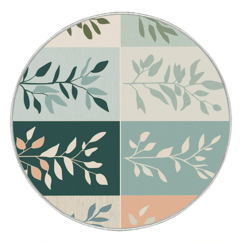 Forest Serenity Rug, Round 8'
