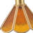 1-Dark brown round glass dimmable pendant light