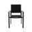 Modern Dining Chair - Black Aluminum Frame With Mesh Seating, Weather For Outdoor Use, 23" W X 22" D 33.55" H Frame, Seat, 22"D 23"W 33.55"H