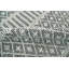 Tapis gris / ivoire en laine tissé à plat à la main à motif géométrique-1013948782