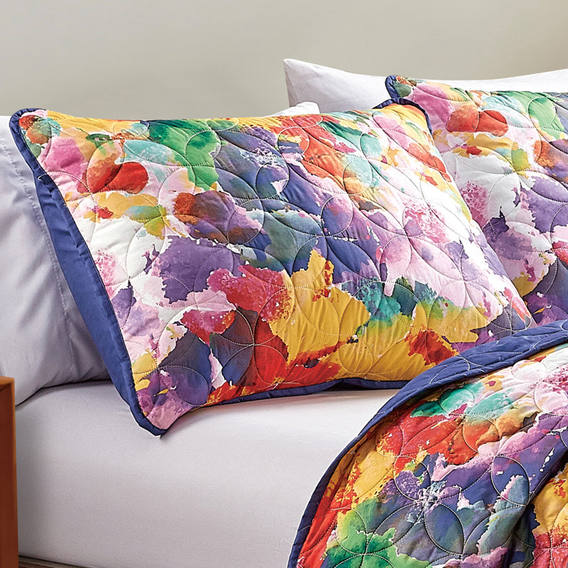 Ksana Floral Duvet Cover, King Bedspread + 2 King Shams