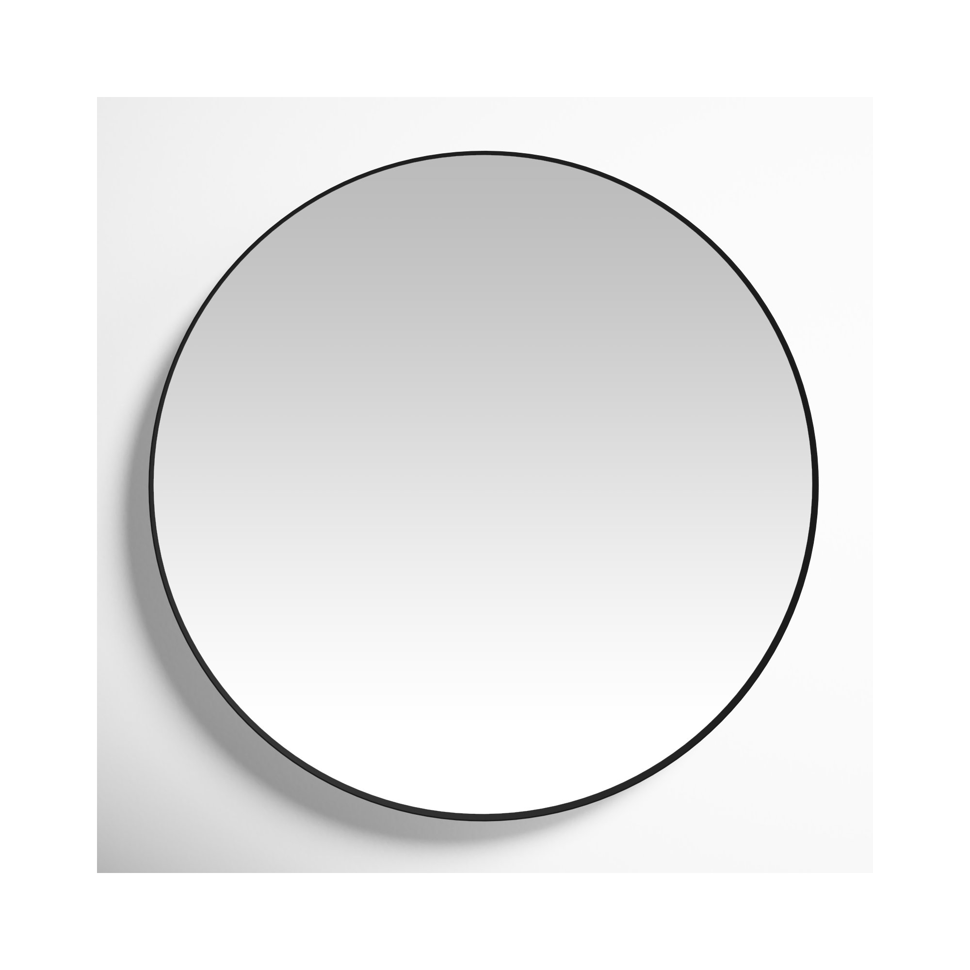 Lansing Stainless Steel Mirror, Brushed Black Stainless Steel