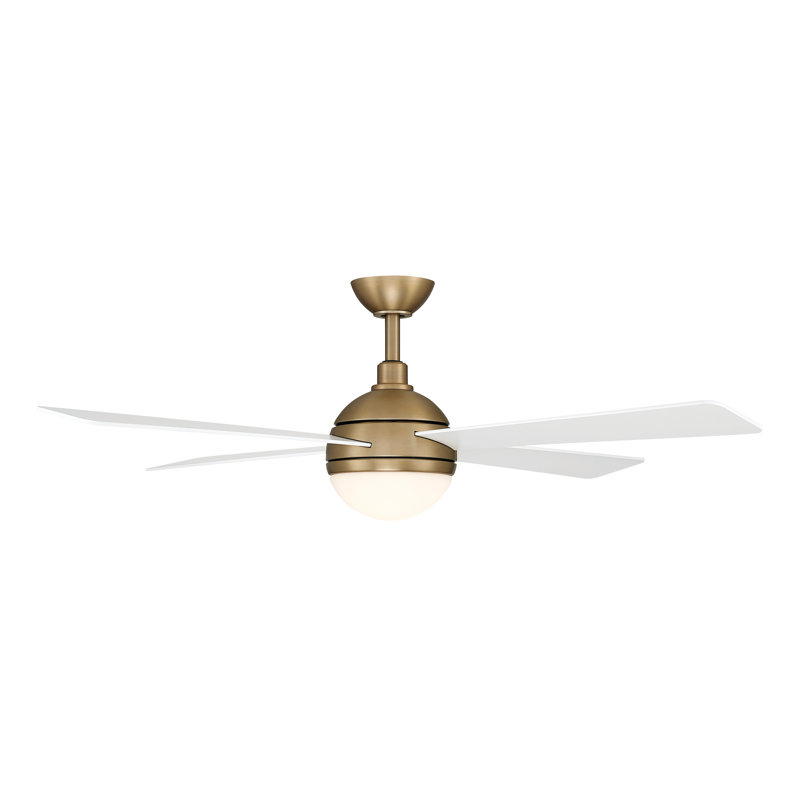 Orb 54" LED Ceiling Fan, White