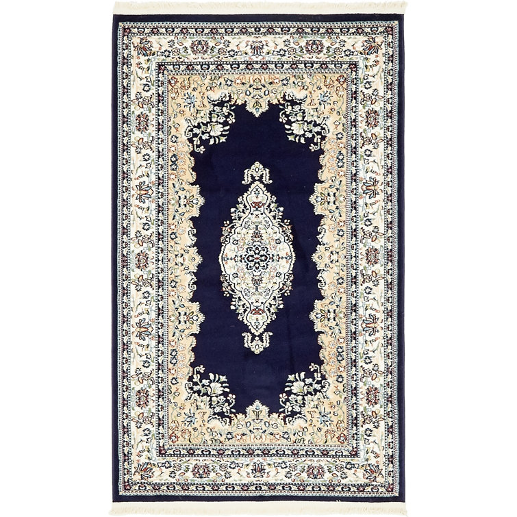 Tapis bleu marine / ivoire Amaris
