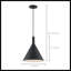 Luminaire suspendu conique à 1 lumière Laroche-1361462289-1361462510