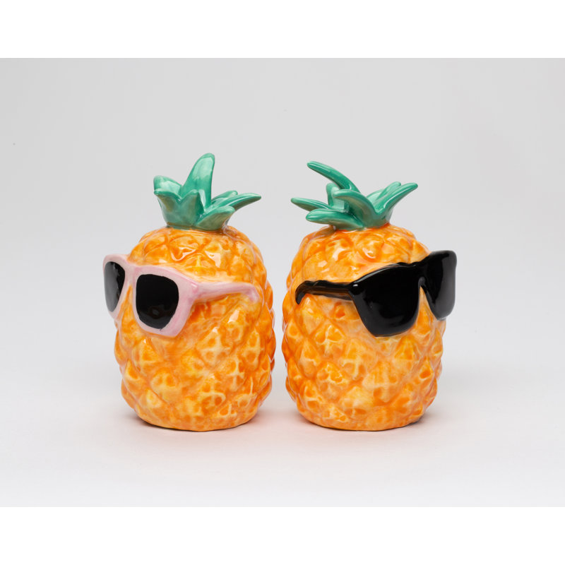 Couple de lunettes de soleil ananas sel et poivre