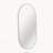 20"x28" Silver Metal Framed Oval Wall Mirror