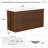 Wall-mount Walnut  Bathroom Vanity With Sink-116677104
