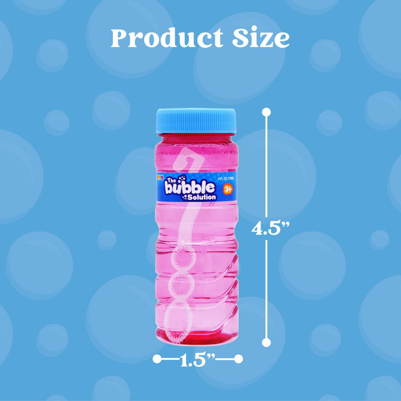6Pcs Bubbles Wand Bulk(4oz Solution)