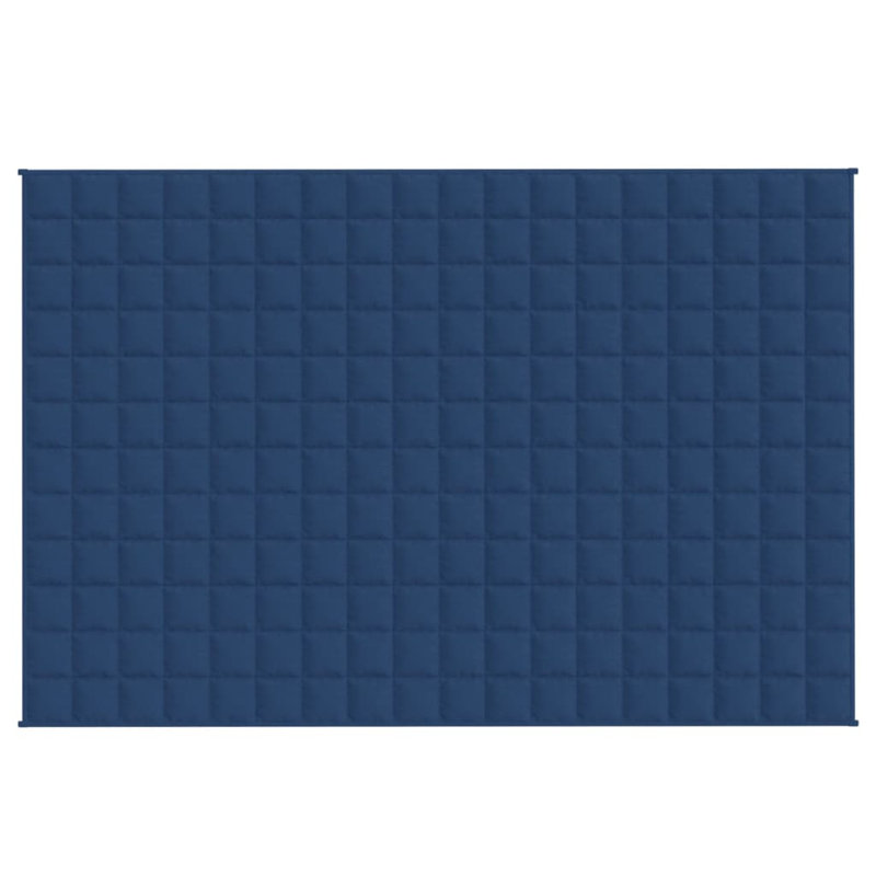 Polyester lesté vidaXL, perles de verre, Bleu, L 86,6 po x L 92,5 po