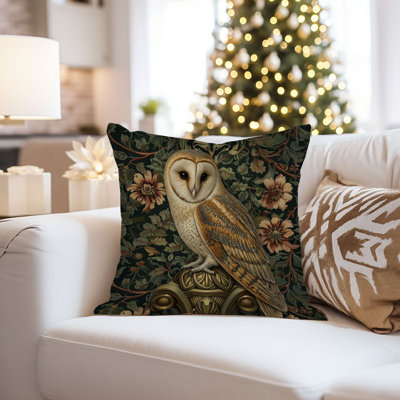 Housse de coussin animaux animaux William Morris - Owl