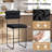 Set of Counter Height Bar Stools 26'' Counter Stools w/ Metal Frame & Footrest-563072108-563072111