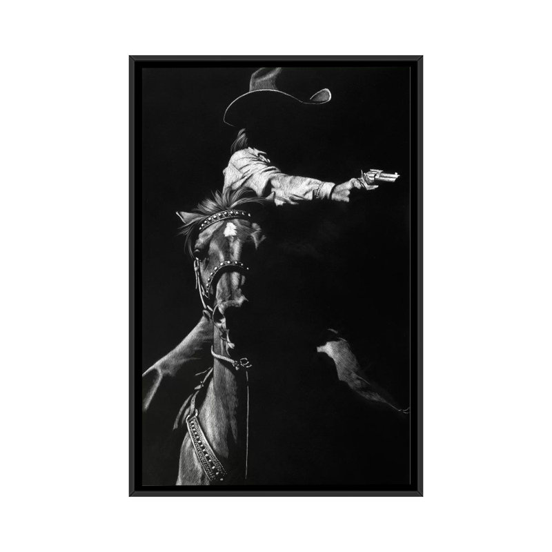 «Getaway véhicule I», impression sur toile, H 26 po x l 18 po x P 1,5 po, Toile avec cadre noir, Pas de tapis