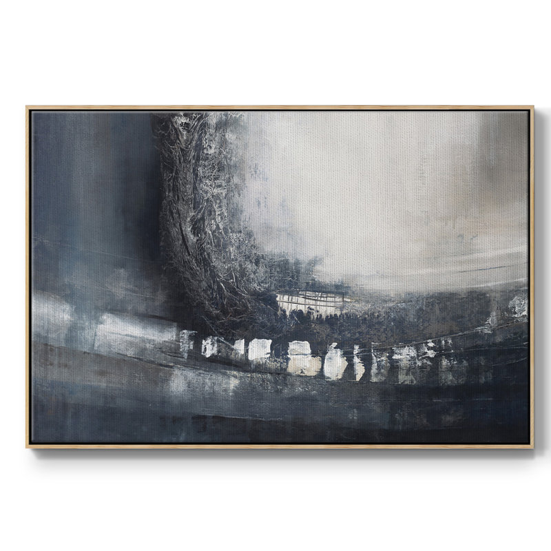«Beyond Shadows I», reproduction d'art sur toile encadrée, H 37 po x l 25 po x P 2 po, Bois naturel