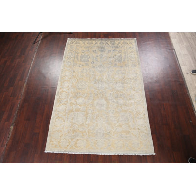 Tapis oriental beige Chobi noué à la main 6 x 10