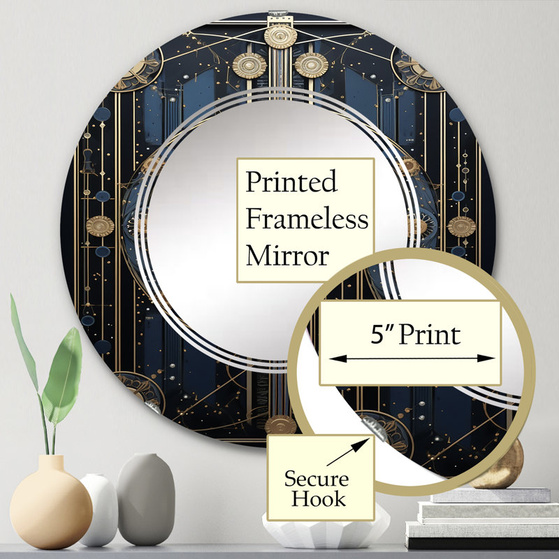 Miroir mural Ballee, 24 po x 24 po