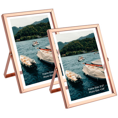 Floating Metal Frame with Real Glass