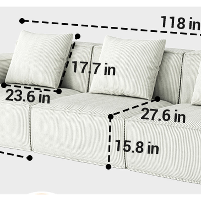 Lit convertible en tofu convertible, beige, surélevé, petits coussins avec un soutien large et éponge, idéal pour la détente