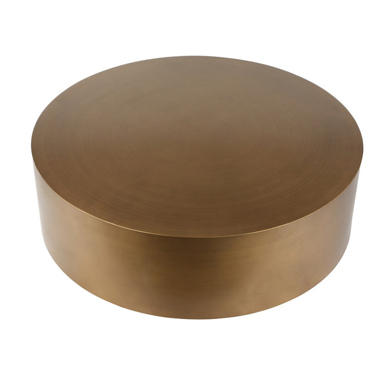 Spencer Round Coffee Table Metal, Gold