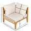 Chaise d'angle d'extérieur