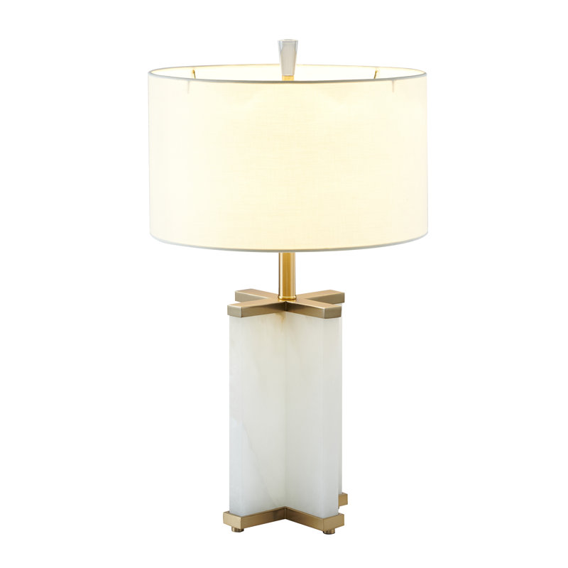 Transitional 1 Light Alabaster Stone Base Table Lamp
