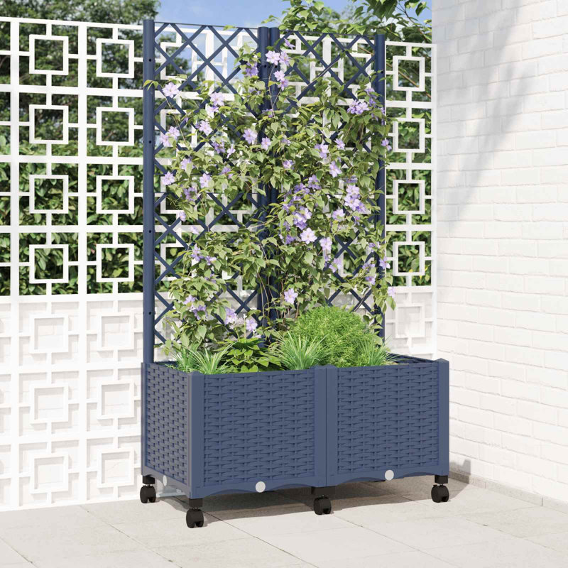 Planter Box, 146cm H x 80cm W x 40cm D, Blue Grey