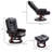 Lacari Faux Leather Recliner with Footstool