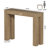41.3'' Farmhouse Console Table, Narrow Entryway Table with Thick Legs, Light Brown