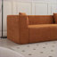 Canapés modulaires | Canapé capitonné modulaire en L 105,5 po avec méridienne en L pour salon | Brun noyer | Mousse, polyester