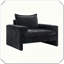 Fauteuil rembourré avec accoudoirs larges-1242763374