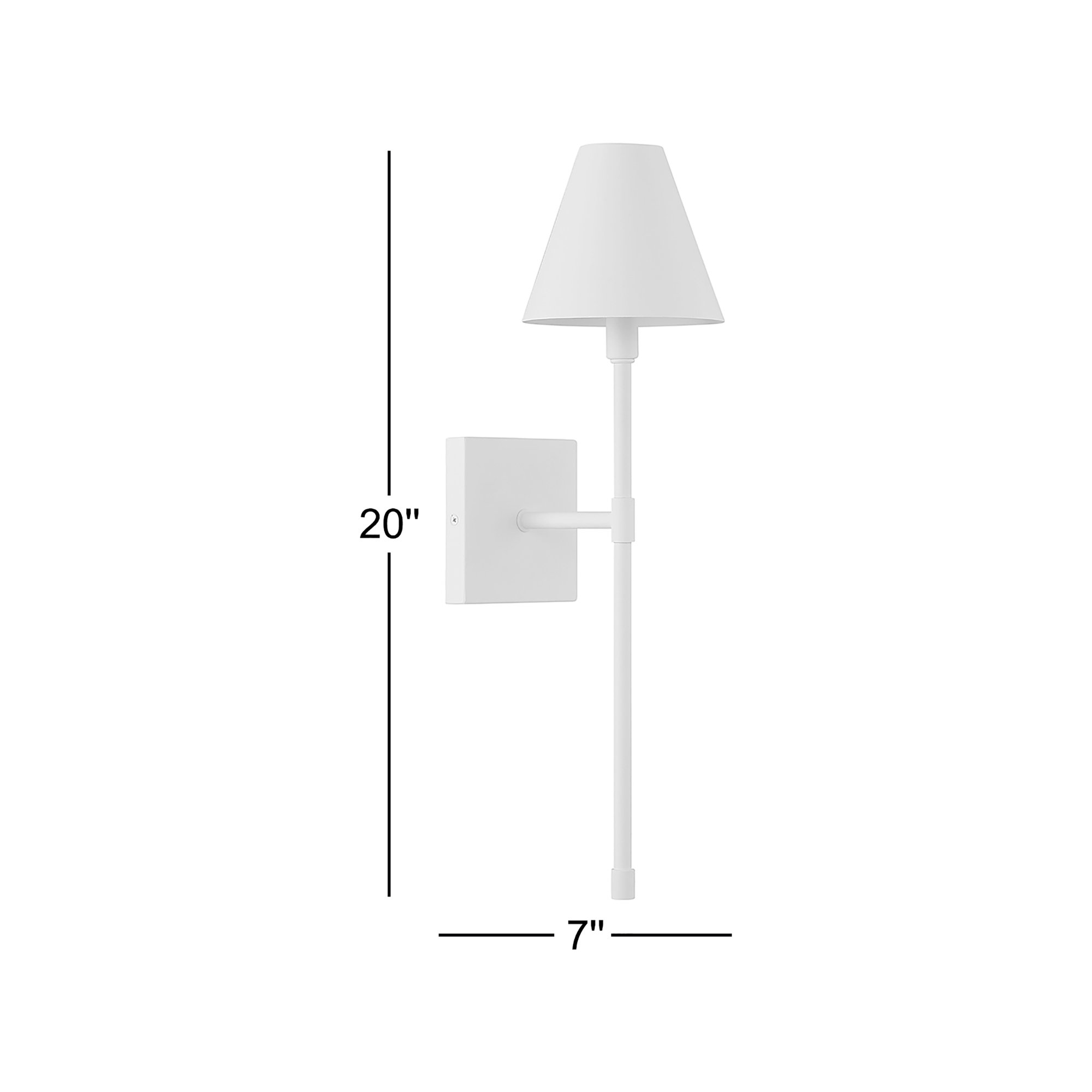 Avonia 1-Light Steel Hardwired Wall Sconce, Matte Black