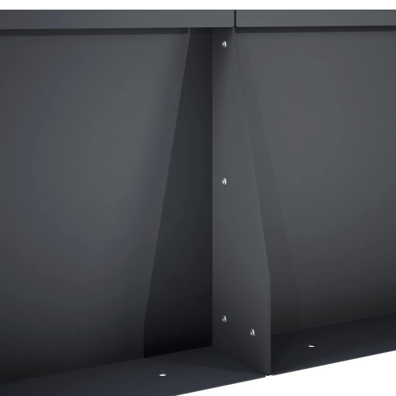50 cm H x 80 cm W with 2 Panel(s) Included, 30cm H x 60cm W, Anthracite