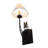 Jaderius Steel Candle Wall Light