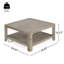 Table basse carrée avec rangement