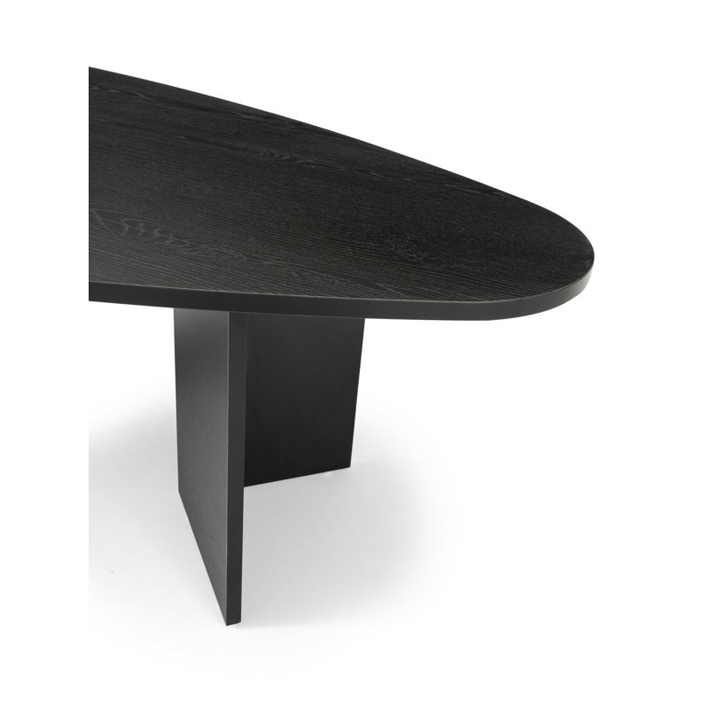 Table basse, H 16,54 po x l 54,92 po x P 31,3 po, Bois noir