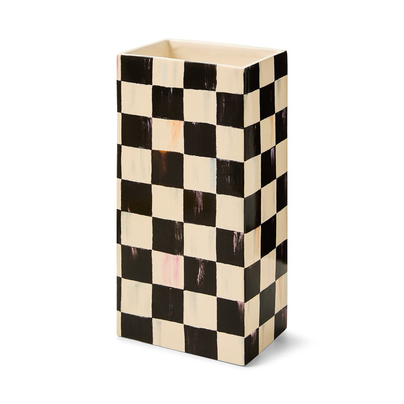 Courtly Check Pillar Vase