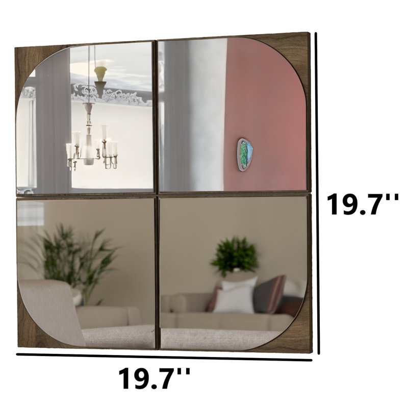 Engineered Wood Flat Wall Mirror