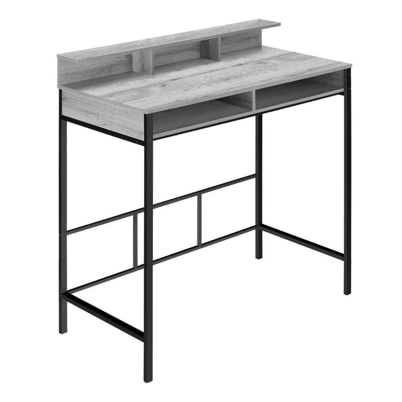 Modern Minimalist Computer Desk, Gray