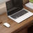 Walnut Rectangular Solid Wood Executive desk with drawers desk-1793257754