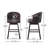Farmington Swivel 30.25" Faux Leather Bar Stool-1698486455-1705282988