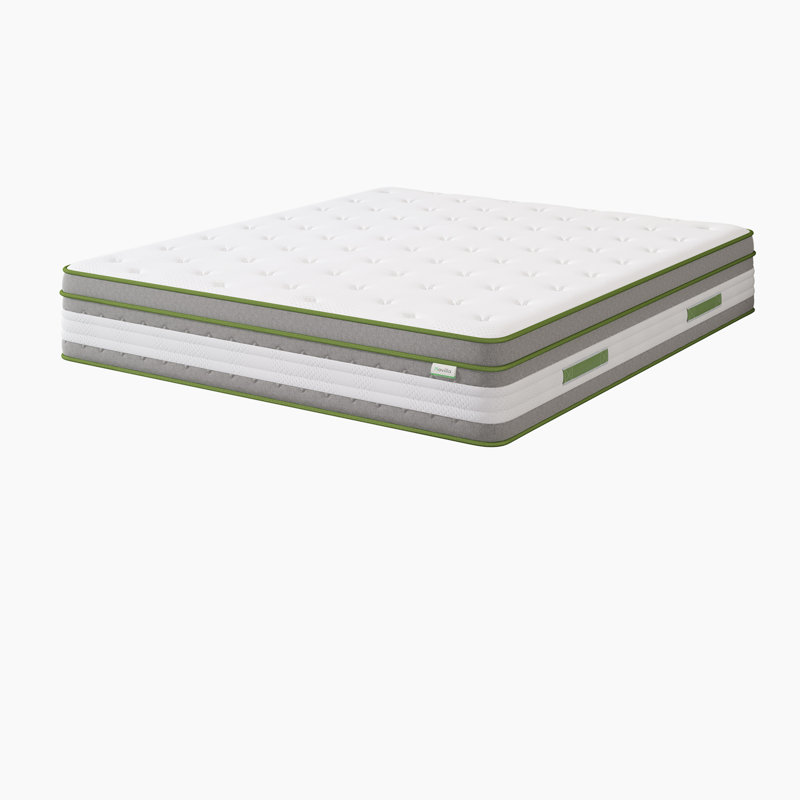 Plinio 12" Medium Firm Gel Memory Foam Hybrid Mattress, Full