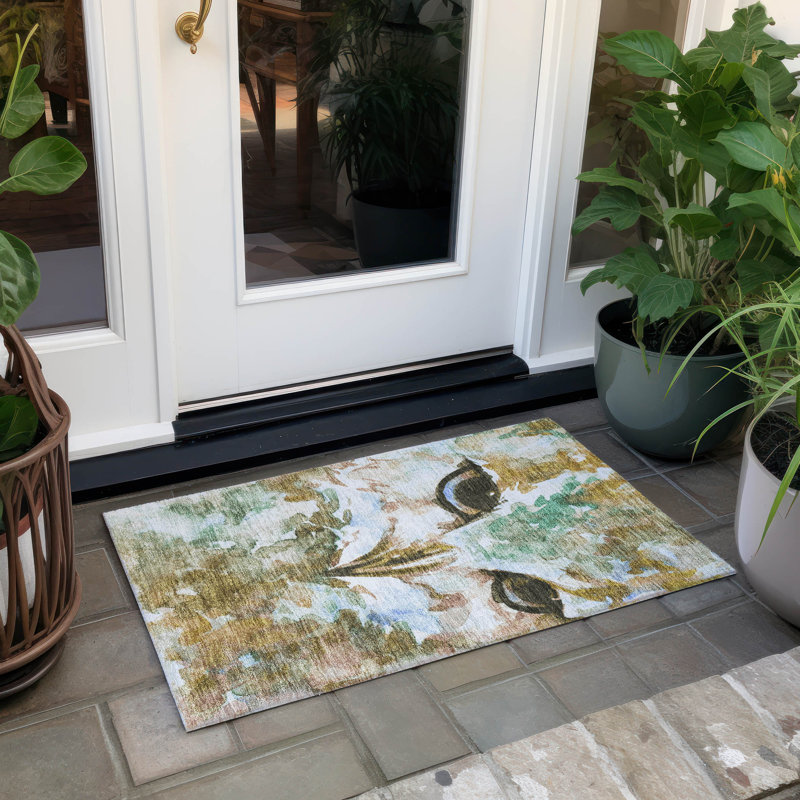 Tapis intérieur / extérieur lavable à la machine Houtz ACN2274, Rectangle 1 pi 8 po x 2 pi 6 po
