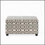 OTTOMAN RICHMOND STORAGE avec motif unique et beaucoup de rangement pour le salon, le bureau ou la chambre à coucher