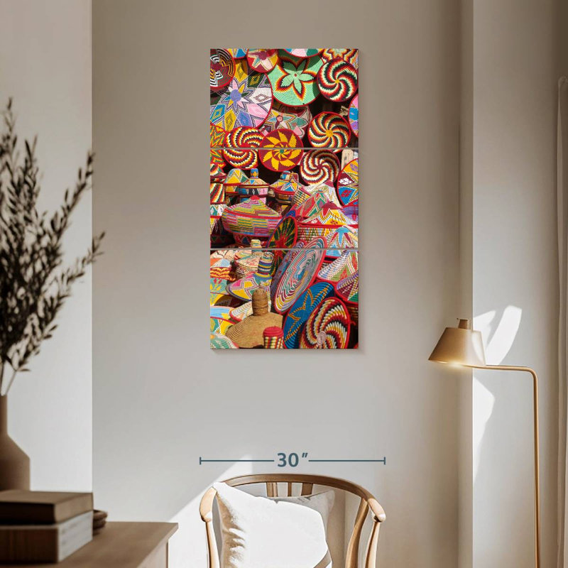 Creative Ethnic Baskets, H 62 po x l 30 po