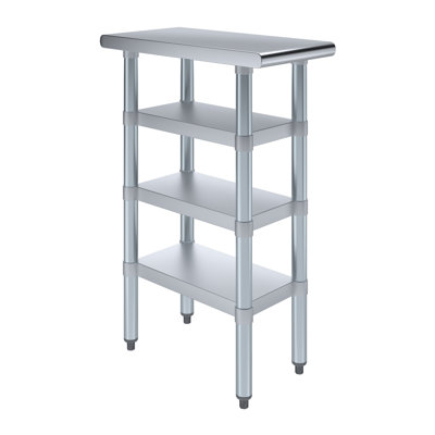 24 in. x 12 in. Stainless Steel Table With Three Undershelves